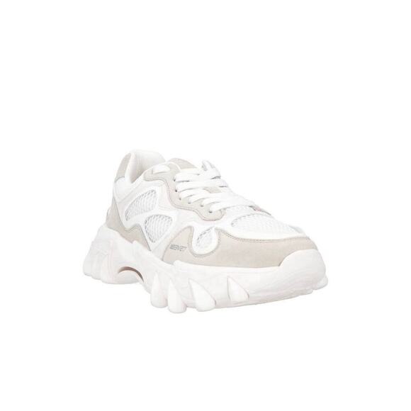 Balmain B-east Sneakers In Grey And White